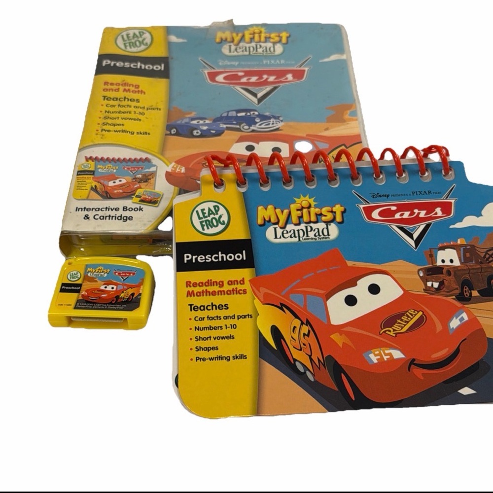Leap Frog Preschool reading and mathematics my first leappad cartridge book Cars